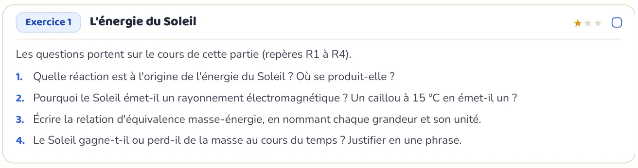 L’exercice te fait appliquer