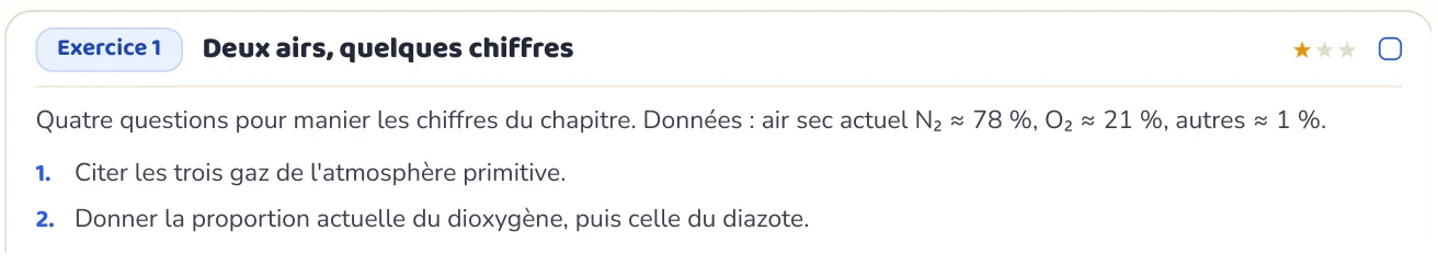 L’exercice te fait appliquer