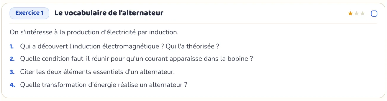 L’exercice te fait appliquer
