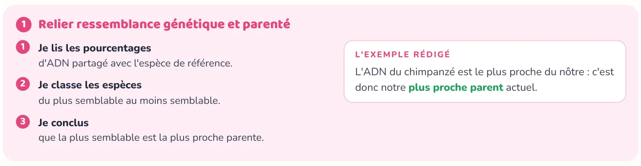 La méthode donne les étapes