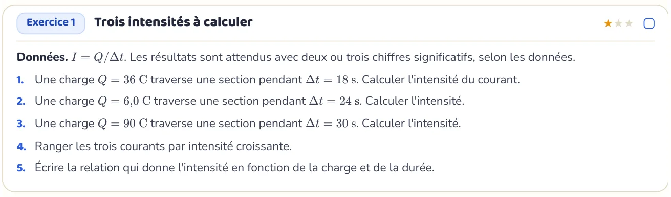 L’exercice te fait appliquer