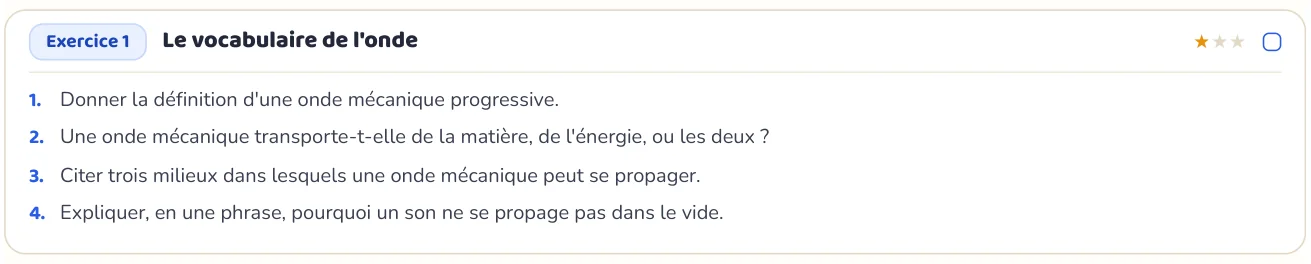 L’exercice te fait appliquer