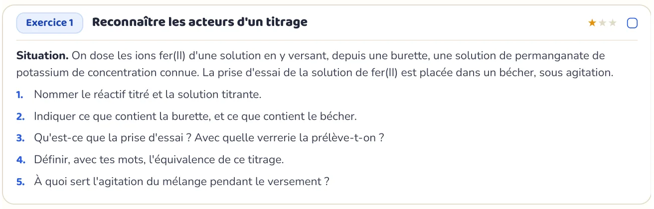 L’exercice te fait appliquer