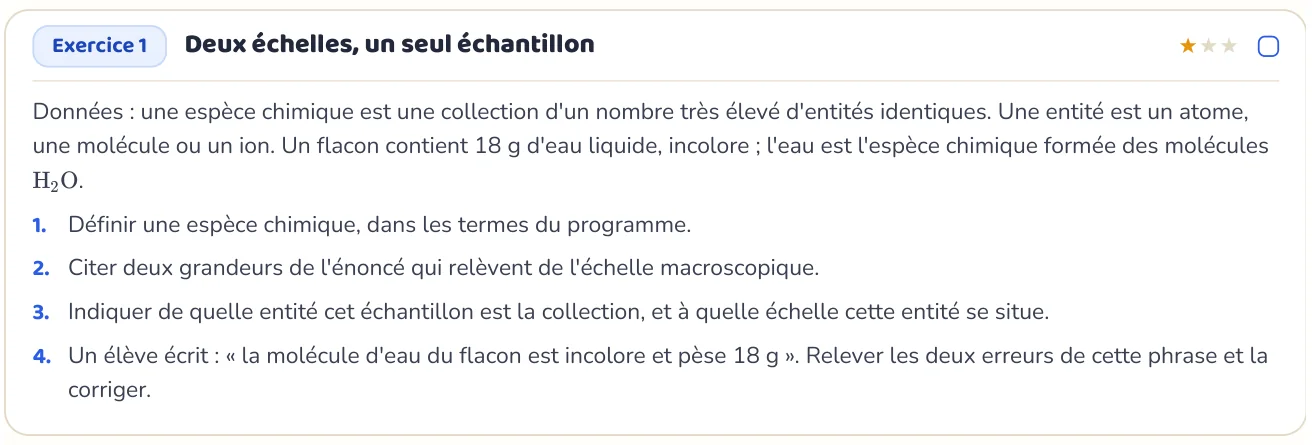 L’exercice te fait appliquer