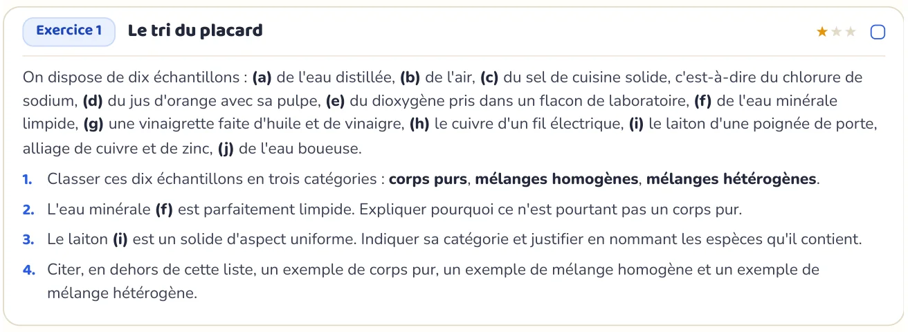 L’exercice te fait appliquer