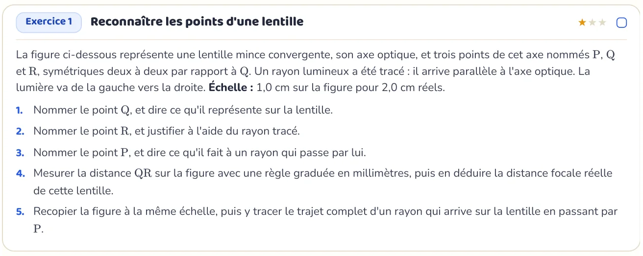 L’exercice te fait appliquer