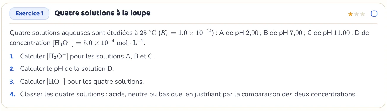 L’exercice te fait appliquer