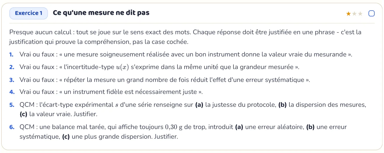 L’exercice te fait appliquer