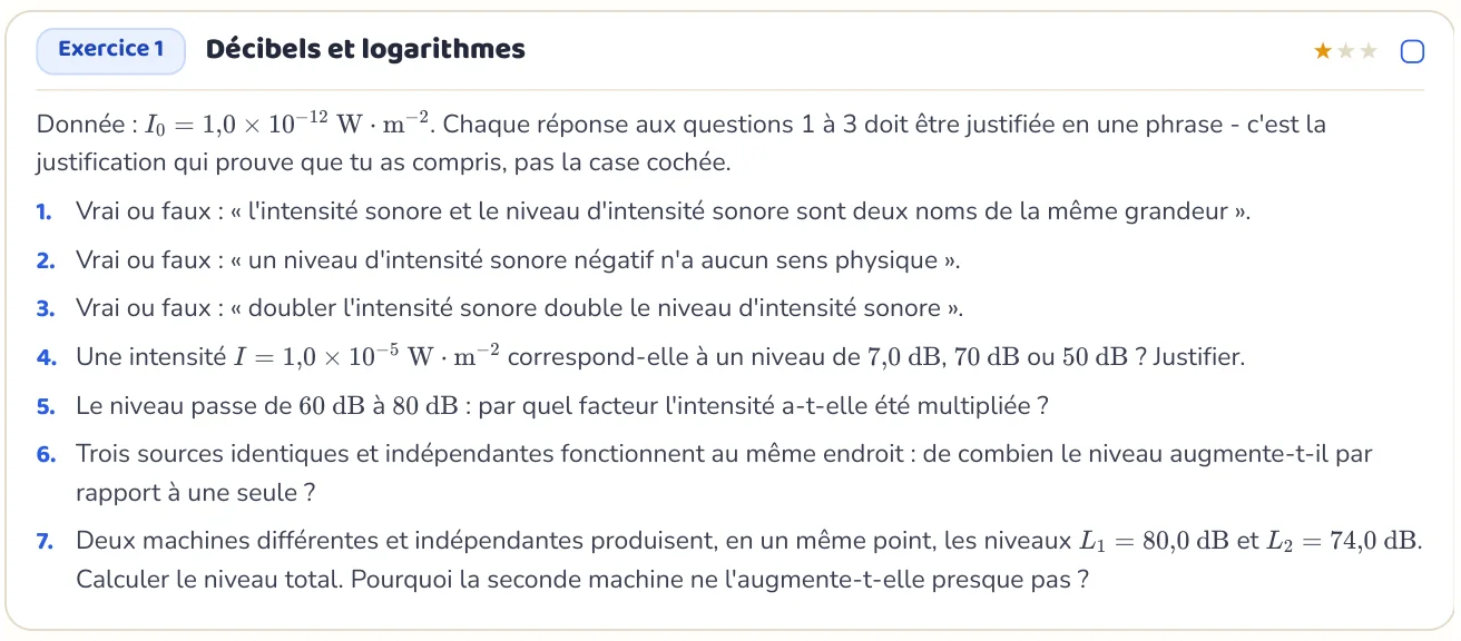 L’exercice te fait appliquer