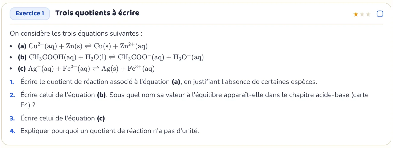 L’exercice te fait appliquer