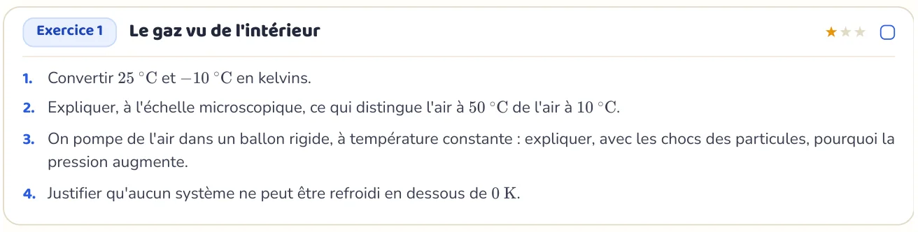 L’exercice te fait appliquer