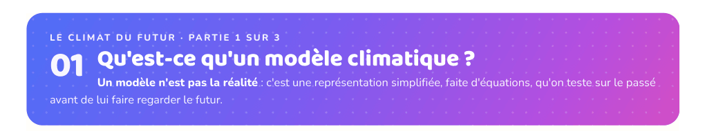 Partie 1 : Qu'est-ce qu'un modèle climatique ?
